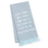 Hallmark Mom Delivers Blue Fringed Tea Towel, 18x26