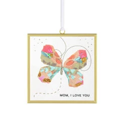 Demdaco Mom, I Love You Multicolor Butterfly Suncatcher