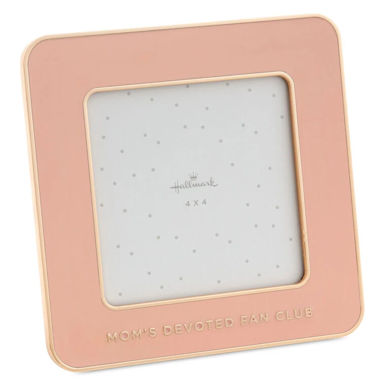 Hallmark Mom's Fan Club Coral Enamel Picture Frame, 4x4 3 Hallmark Mom's Fan Club Coral Enamel Picture Frame, 4x4