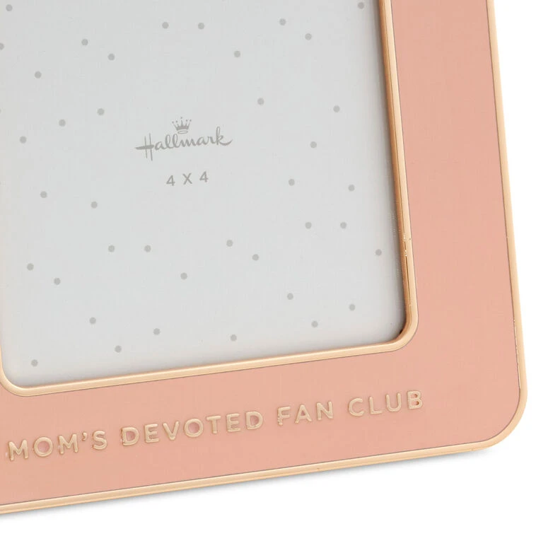 Hallmark Mom's Fan Club Coral Enamel Picture Frame, 4x4 5 Hallmark Mom's Fan Club Coral Enamel Picture Frame, 4x4 - Image 3