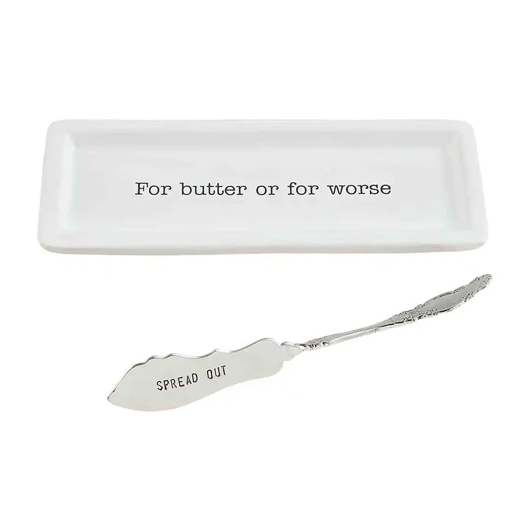Mud Pie Butter Dish And Spreader Set 3 Mud Pie Butter Dish And Spreader Set