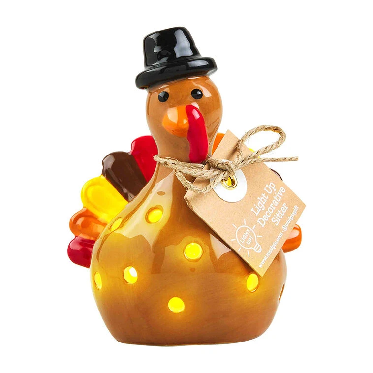 Mud Pie Light-Up Turkey Tabletop Decoration 3 Mud Pie Light-Up Turkey Tabletop Decoration