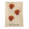 Mud Pie Gobble Till You Wobble Beaded Turkey Thanksgiving Tea Towel 1 Mud Pie Gobble Till You Wobble Beaded Turkey Thanksgiving Tea Towel -Hallmark Store Mud Pie Gobble Wobble Beaded Turkeys Thanksgiving Tea Towel 42170212T 01