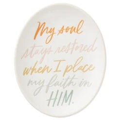 Hallmark My Soul Stays Restored Trinket Dish -Hallmark Store My Soul Stays Restored Trinket Dish 1FAI1226 02
