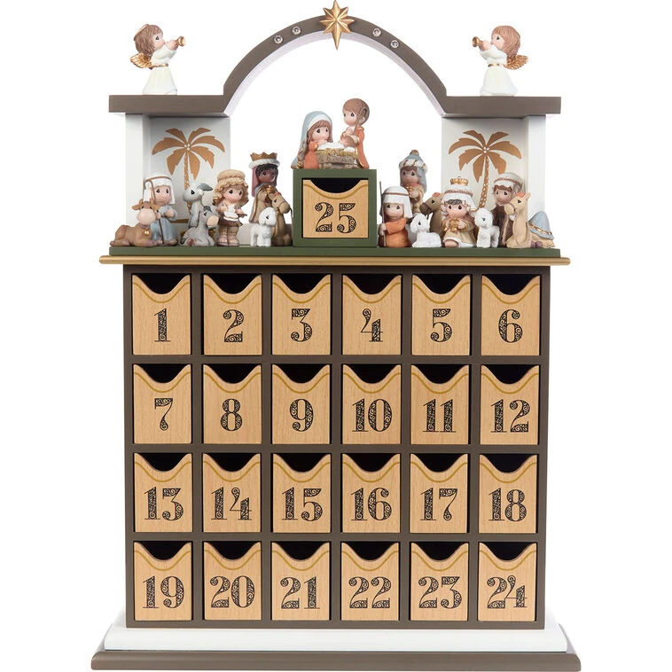 Precious Moments Nativity Advent Calendar With Mini Figurines And Storybook 3 Precious Moments Nativity Advent Calendar With Mini Figurines And Storybook