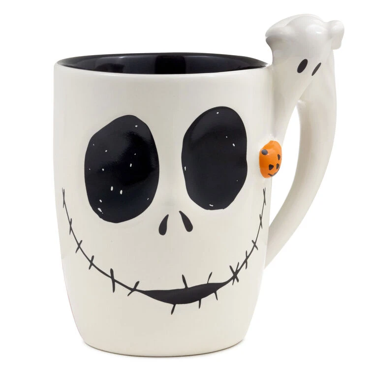 Hallmark Disney Tim Burton's The Nightmare Before Christmas Jack And Sally Sculpted Mug, 15 Oz. 3 Hallmark Disney Tim Burton's The Nightmare Before Christmas Jack And Sally Sculpted Mug, 15 Oz.