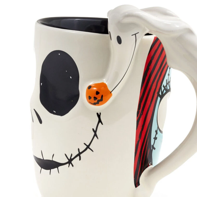 Hallmark Disney Tim Burton's The Nightmare Before Christmas Jack And Sally Sculpted Mug, 15 Oz. 6 Hallmark Disney Tim Burton's The Nightmare Before Christmas Jack And Sally Sculpted Mug, 15 Oz. - Image 4