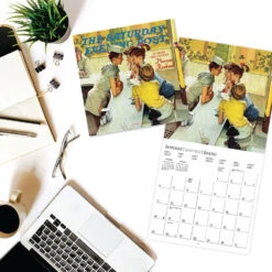 Graphique The Saturday Evening Post 16-Month 2026 Calendar -Hallmark Store Norman Rockwell 2026 Monthly Wall Calendar 9781664844926 04