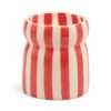 Paddywax Hibiscus Bay Red-Striped Cabana Candle, 6.5 Oz.