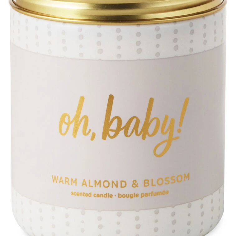 Hallmark Oh Baby Warm Almond And Blossom Scented Jar Candle, 7 Oz. 6 Hallmark Oh Baby Warm Almond And Blossom Scented Jar Candle, 7 Oz. - Image 4
