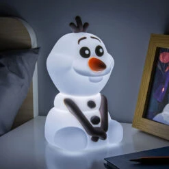 Paladone Disney Frozen Olaf SquishyGlo Silicone Light -Hallmark Store Olaf Silicone Rechargeable and Movable Night Light PP14464FZ 05