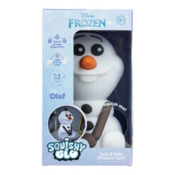 Paladone Disney Frozen Olaf SquishyGlo Silicone Light -Hallmark Store Olaf Silicone Rechargeable and Movable Night Light PP14464FZ 06