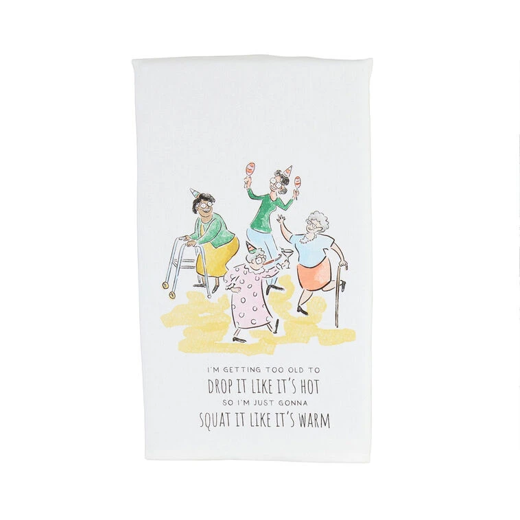 Mud Pie Drop It Like It's Hot Funny Tea Towel 3 Mud Pie Drop It Like It's Hot Funny Tea Towel