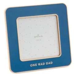 Hallmark One Rad Dad Blue Enamel Picture Frame, 4x4