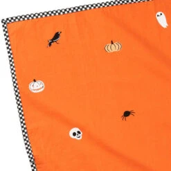 Hallmark Boo Crew Halloween Tea Towel, 18x24 -Hallmark Store Orange Dish Towel With Halloween Icons 1HGN1587 05