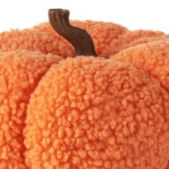 Hallmark Orange Plush Fabric Pumpkin Fall Decoration -Hallmark Store Orange Plush Fabric Pumpkin Fall Decoration 1FAL1901 03