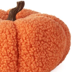Hallmark Orange Plush Fabric Pumpkin Fall Decoration -Hallmark Store Orange Plush Fabric Pumpkin Fall Decoration 1FAL1901 05