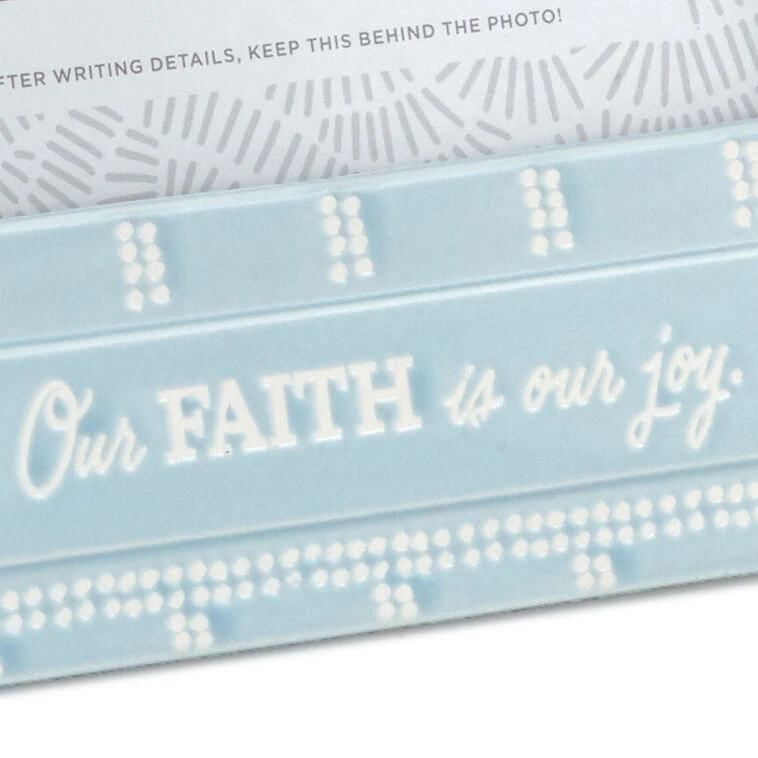 Hallmark Our Faith Is Our Joy Picture Frame, 4x6 5 Hallmark Our Faith Is Our Joy Picture Frame, 4x6 - Image 3