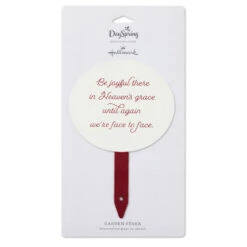 Hallmark Be Joyful Garden Stake, 6" -Hallmark Store Oval Garden Stake With Faith Message 1BMK1629 04