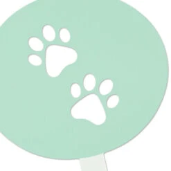 Hallmark Paw Prints Garden Stake, 6" -Hallmark Store Oval Garden Stake With Paw Print Design 1BMK1630 03