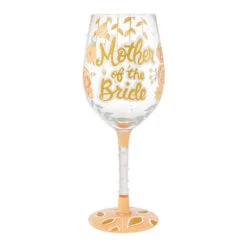 Lolita Mother Of The Bride Handpainted Wine Glass, 15 Oz.