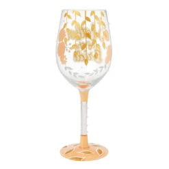 Lolita Mother Of The Bride Handpainted Wine Glass, 15 Oz. 11 Lolita Mother Of The Bride Handpainted Wine Glass, 15 Oz. -Hallmark Store Peach Roses Mother of the Bride Lolita Wine Glass 6016401 03