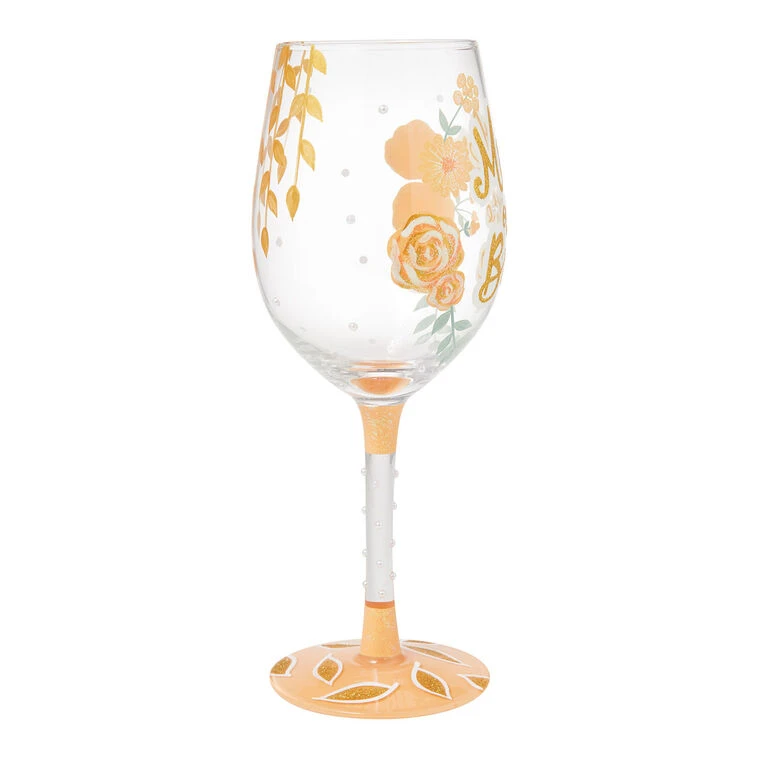 Lolita Mother Of The Bride Handpainted Wine Glass, 15 Oz. 7 Lolita Mother Of The Bride Handpainted Wine Glass, 15 Oz. - Image 5