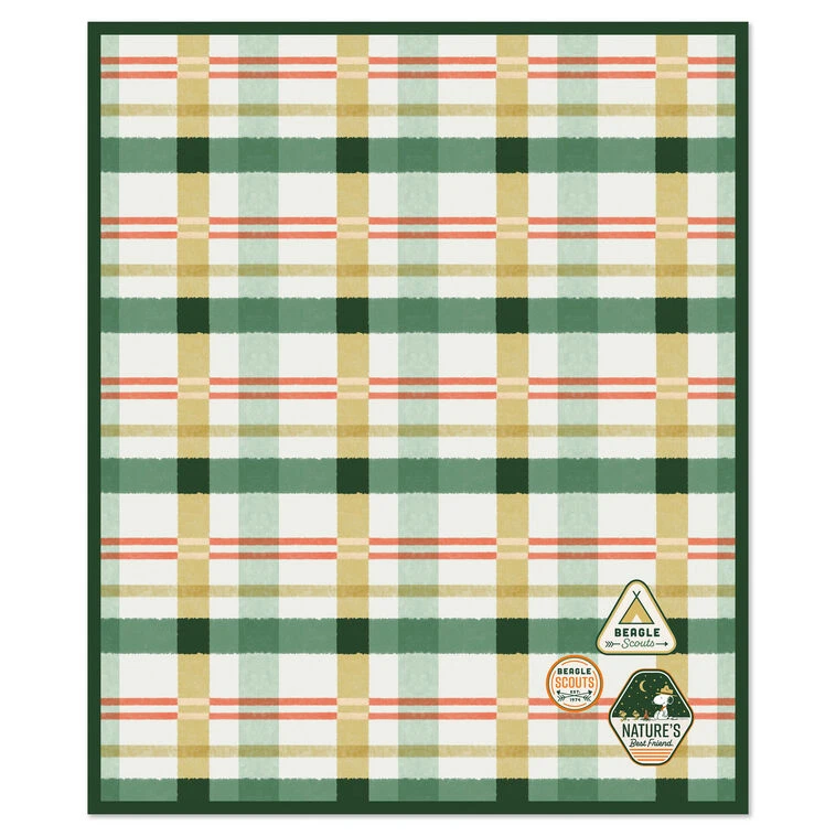 Hallmark Peanuts® Beagle Scouts Picnic Blanket With Bag 4 Hallmark Peanuts® Beagle Scouts Picnic Blanket With Bag - Image 2