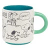 Hallmark Peanuts® 75th Anniversary Snoopy Through The Decades Mug, 17.5 Oz. -Hallmark Store Peanuts Blue and Green 75th Anniversary Snoopy Mug 1PAJ4703 01