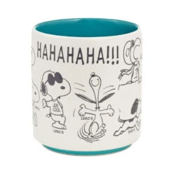 Hallmark Peanuts® 75th Anniversary Snoopy Through The Decades Mug, 17.5 Oz. -Hallmark Store Peanuts Blue and Green 75th Anniversary Snoopy Mug 1PAJ4703 03