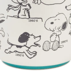 Hallmark Peanuts® 75th Anniversary Snoopy Through The Decades Mug, 17.5 Oz. -Hallmark Store Peanuts Blue and Green 75th Anniversary Snoopy Mug 1PAJ4703 04