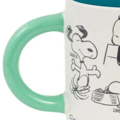 Hallmark Peanuts® 75th Anniversary Snoopy Through The Decades Mug, 17.5 Oz. -Hallmark Store Peanuts Blue and Green 75th Anniversary Snoopy Mug 1PAJ4703 05