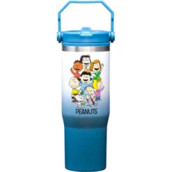 Spoontiques Peanuts Gang Stainless Steel Water Bottle With Handle, 30 Oz.