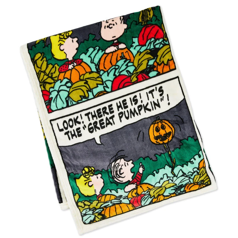 Hallmark Peanuts® Great Pumpkin Comic Strip Throw Blanket, 60x50 3 Hallmark Peanuts® Great Pumpkin Comic Strip Throw Blanket, 60x50