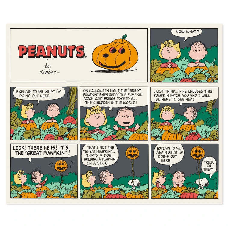 Hallmark Peanuts® Great Pumpkin Comic Strip Throw Blanket, 60x50 5 Hallmark Peanuts® Great Pumpkin Comic Strip Throw Blanket, 60x50 - Image 3