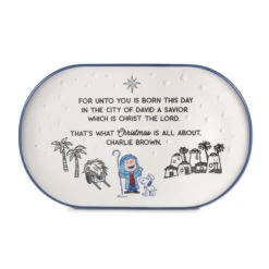 Hallmark Peanuts® Linus Nativity Speech Oval Platter, 14.75" L