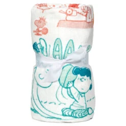 Hallmark Peanuts® 75th Anniversary Through The Years Plush Throw Blanket, 60x52 -Hallmark Store Peanuts Rainbow Comics 75th Anniversary Plush Blanket 1PAJ4704 06