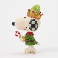 Enesco Jim Shore Peanuts Snoopy Christmas Elf Mini Figurine, 3.75" 12 Enesco Jim Shore Peanuts Snoopy Christmas Elf Mini Figurine, 3.75" -Hallmark Store Peanuts Snoopy Christmas Elf Figurine 6017239 05