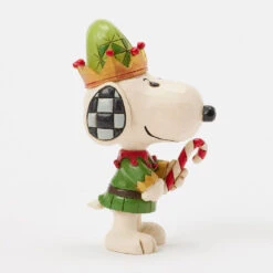 Enesco Jim Shore Peanuts Snoopy Christmas Elf Mini Figurine, 3.75" 13 Enesco Jim Shore Peanuts Snoopy Christmas Elf Mini Figurine, 3.75" -Hallmark Store Peanuts Snoopy Christmas Elf Figurine 6017239 06