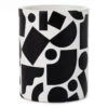 Hallmark Black And White Round Pencil Caddy -Hallmark Store Pencil Holder Caddy With Geometric Print 3SOM1345 01