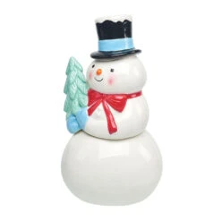 Peppermint Scented Ceramic Snowman Candle -Hallmark Store Peppermint Scented Ceramic Snowman Candle HMSNWMN 04