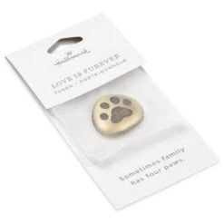 Hallmark Love Is Furever Paw Print Metal Pocket Token 9 Hallmark Love Is Furever Paw Print Metal Pocket Token -Hallmark Store Pet Paw Print Inspirational Metal Worry Stone 1BIT2023 04