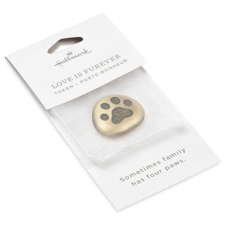 Hallmark Love Is Furever Paw Print Metal Pocket Token 6 Hallmark Love Is Furever Paw Print Metal Pocket Token - Image 4
