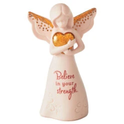 Hallmark Joanne's Angels Breast Cancer Awareness Angel Figurine, 3.7"