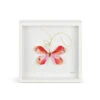 Demdaco Pink Butterfly Shadow Box Wall Decor, 10" -Hallmark Store Pink Butterfly in White Shadow Box 1004920004 01