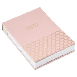 Hallmark Pink And Gold Honeycomb Faux Leather Large List Pad