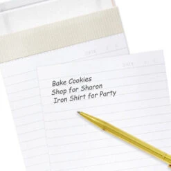 Hallmark Pink And Gold Honeycomb Faux Leather Large List Pad -Hallmark Store Pink and Gold Faux Leather Large List Pad 3SOM1352 03