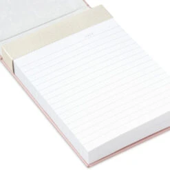 Hallmark Pink And Gold Honeycomb Faux Leather Large List Pad -Hallmark Store Pink and Gold Faux Leather Large List Pad 3SOM1352 04