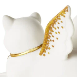 Hallmark Joanne's Angels Cat Figurine, 3" 9 Hallmark Joanne's Angels Cat Figurine, 3" -Hallmark Store Porcelain Cat Angel Figurine With Gold Accents 1JOA2252 04