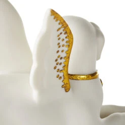 Hallmark Joanne's Angels Dog Figurine, 3.3" -Hallmark Store Porcelain Dog Angel Figurine With Gold Accents 1JOA2251 04